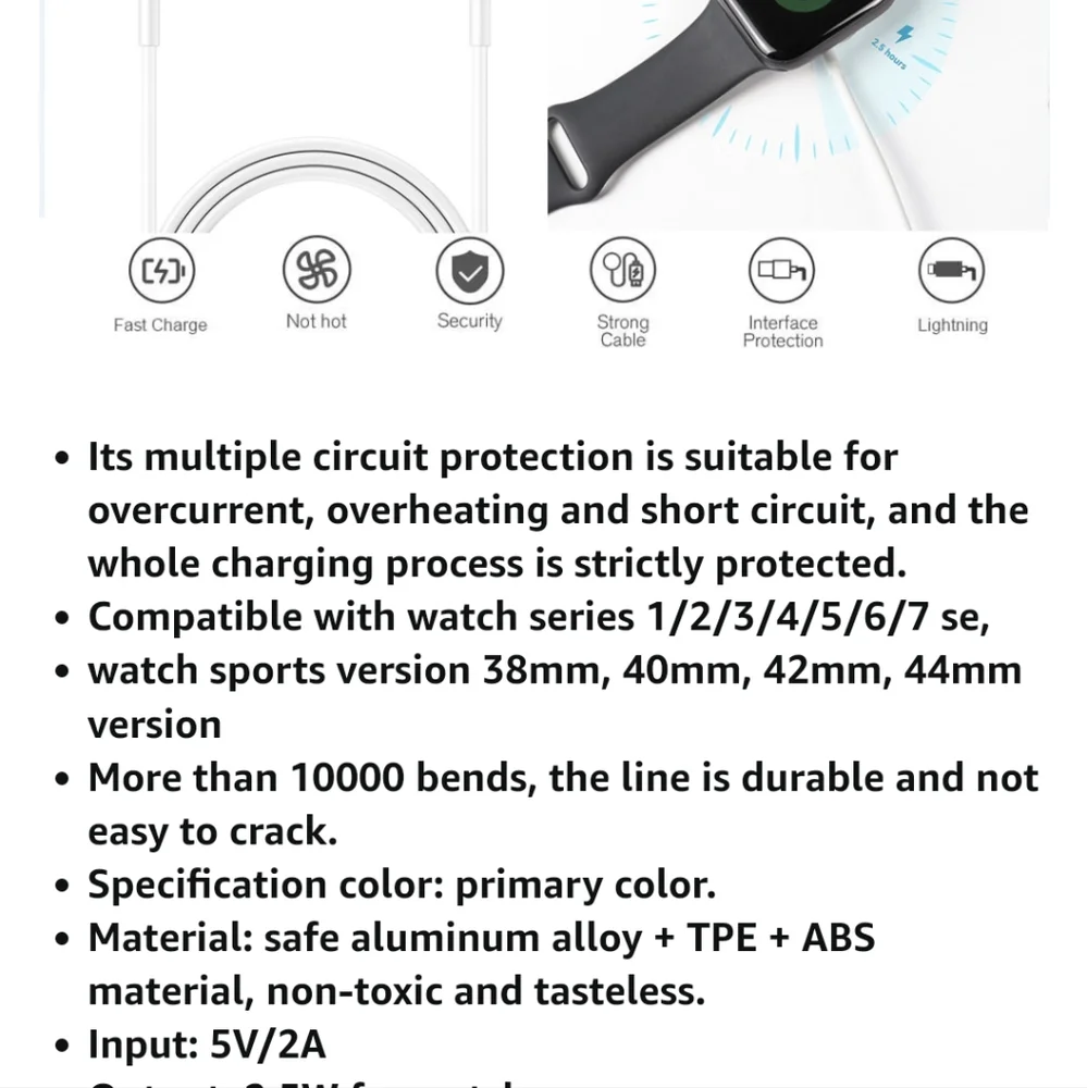 Apple watch charger